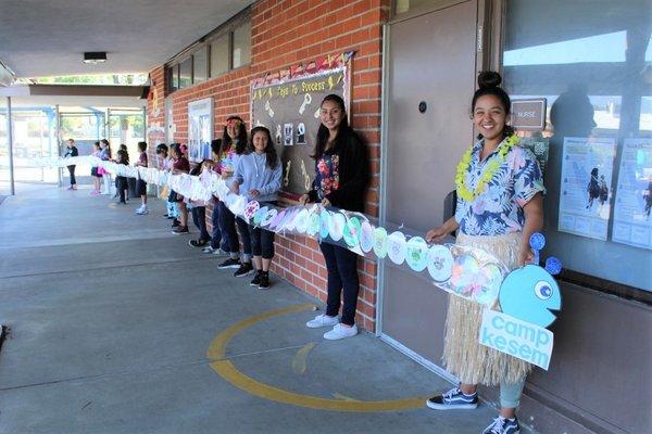 Us knights got to work with Camp Kesem by donating $1.