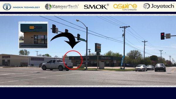 We are located across the street from Walmart next to Check'n Go. One the SE Corner of Rogers Blvd & Lombard Ln.