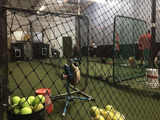 2 cages for baseball and softball