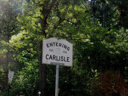 Entering Carlisle at the Westford line.