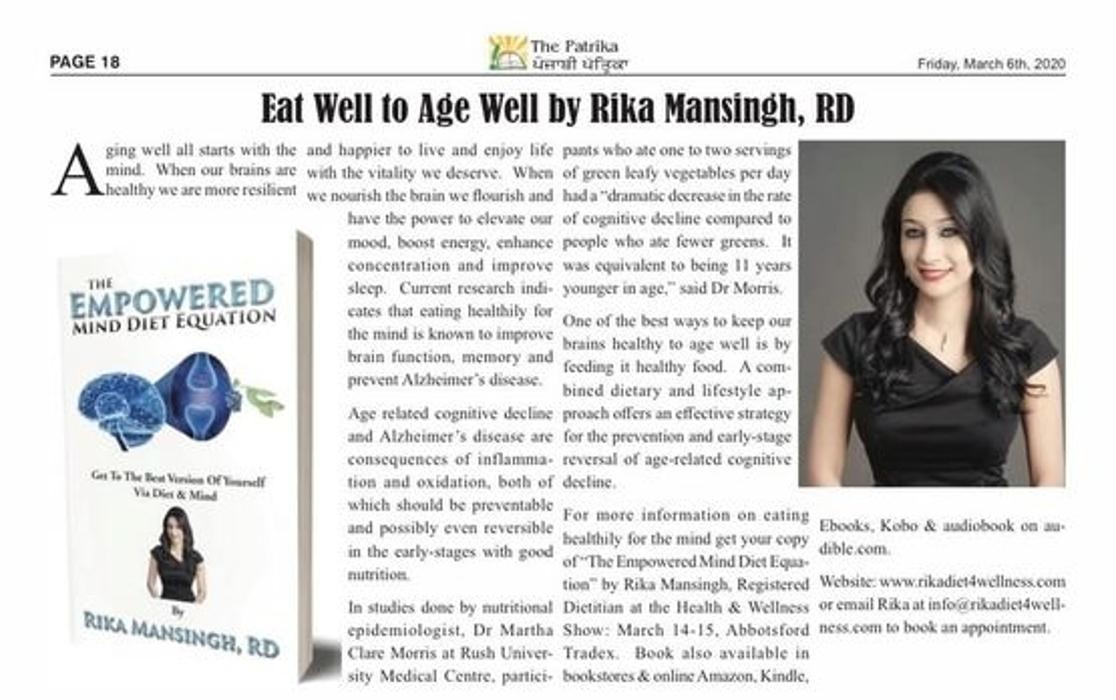 Rika Mansingh - Registered Dietitian