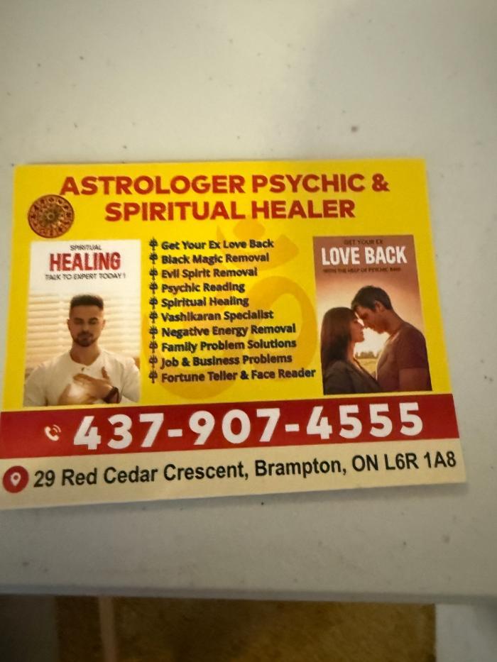 Astrologer Psychic & Spiritual Healer - Master Gurudev