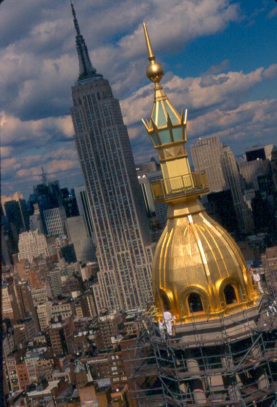 Empire State Building and Metlife Tower from the helicopter